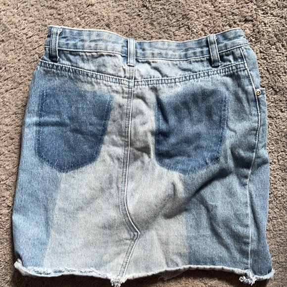 Nasty gal two tone denim skirt - Picture 2 of 2